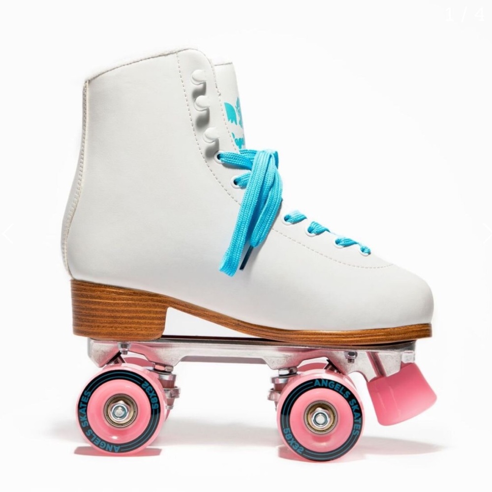 WHITE & PINK Roller Skates For Women